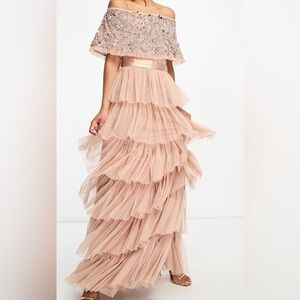 Couture Luxury Blush Pink Trendy Dress